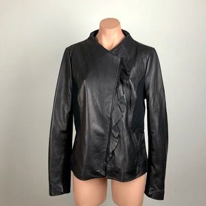 NWOTStylish Elie Tahari Fiona Black Leather Jacket